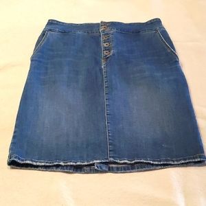 Prana Aubrey denim skirt size 14